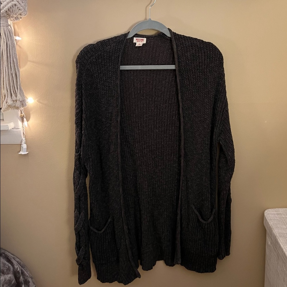 Charcoal gray cardigan size S